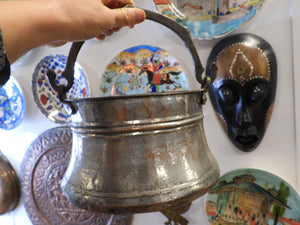 Old Handmade Copper Bucket