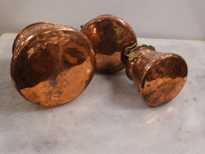 Set of 3 handcrafted Copper Bucket
