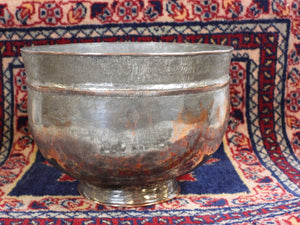 Old copper bowl