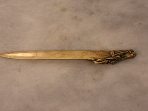 Vintage Large Brass Horse  Letter Opener