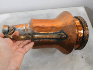 VINTAGE 1940s COPPER WATER EWER-PITCHER BELL SHAPED
