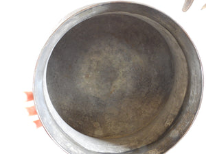 Old Handmade Copper Cauldron