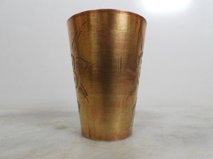 Old Handmade Brass Cup