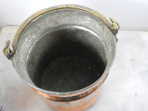 Old Handmade Copper Bucket