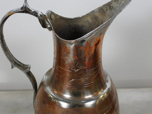 Old Handcrafted Copper Jug