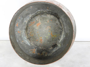 Old Ottoman Tinned copper bowl, dated 1274 AH/1857 AD