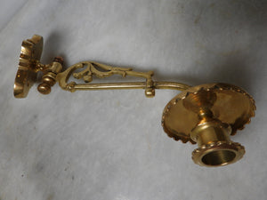 Brass Piano Candlesticl/ Wall Scone