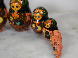 10 Pieces Handmade Russian Matryoshka Cats