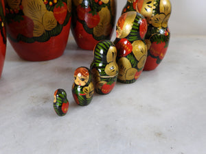 10 Pieces Handmade Russian Matryoshka Doll