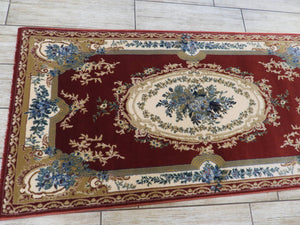 Turkish Red Machine Made Rug 80x160 Cm