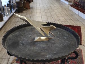 F-111 Brass model Military fighter plane.