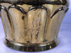 Handhammered Brass Planter Pot