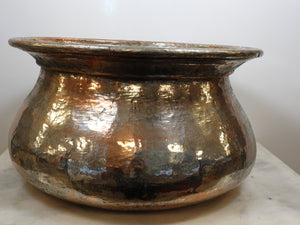 Old Huge Copper Pot
