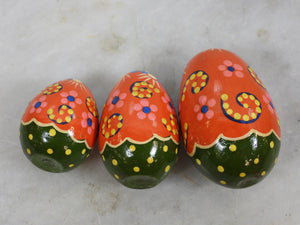 Set of 3 Vintage Russian Easter Egg