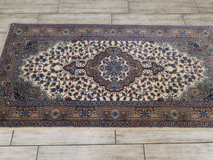 Turkish Medallion Design Wool Area Rug 80x160 Cm