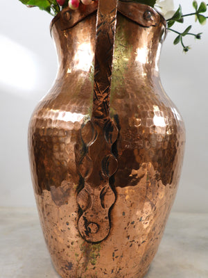 Old Hand Hammered Copper Pot