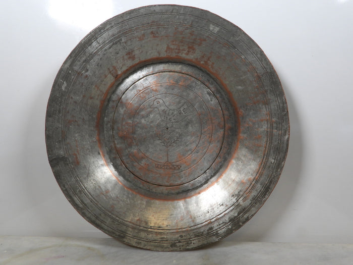 Old Handmade Copper Plate