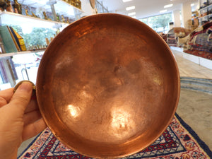 Small  Hand Hammered Round Copper Bowl