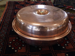 Handmade Round Covered Dish