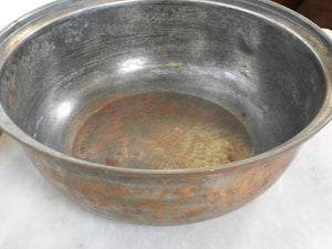 Old Large Handmade Copper Bowl