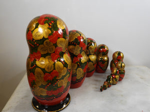 10 Pieces Handmade Russian Matryoshka Doll