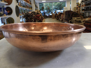 Hand Hammered Round Copper Bowl