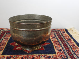 Old copper bowl