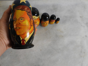 Vintage Russian Bill Clinton Matryoshka Doll