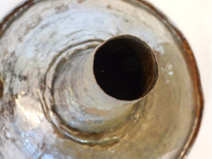 Old Tinned Copper Funnel with Iron Ring