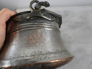 Old Handmade Copper Bucket