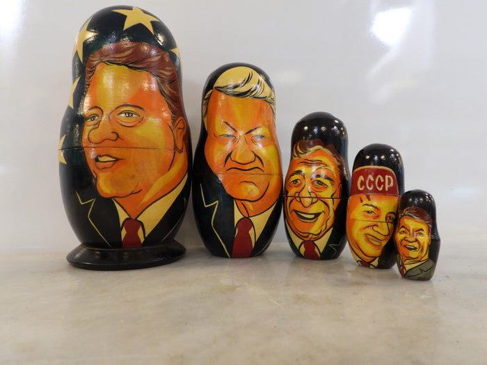 Vintage Russian Bill Clinton Matryoshka Doll