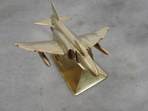 Solid Brass McDonnell Douglas F-4 Phantom Desk Model