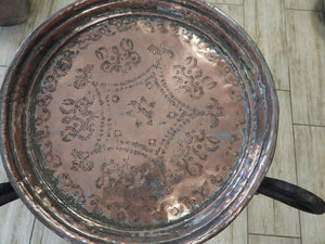 Old Handcrafted Turkish Round Tray
