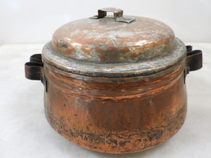 Old Small Copper Cooking Pot