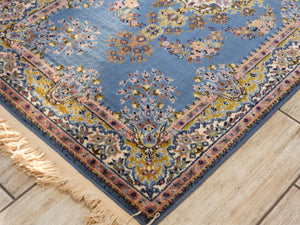 Traditional Blue Machinemade Rug