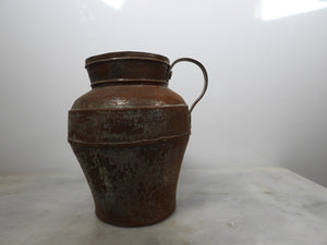 Old Handmade Copper Jug