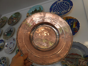 Hanmered Copper Wall Plate