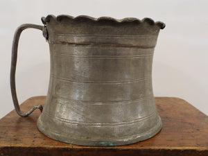 Copper 1 handled Measure / Hand  Hammered Pot