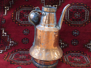 VINTAGE 1940s COPPER WATER EWER-PITCHER BELL SHAPED