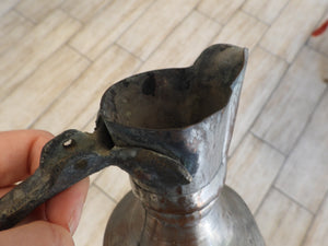 Old Hand Hammered Copper Pitcher Jug