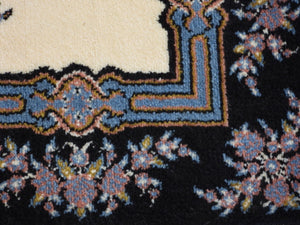 Beige &Purple Color Oriental Wool Rug