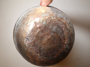 Old Handmade Ottoman Copper  Bowl