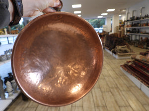 Hand Hammered Round Copper Bowl