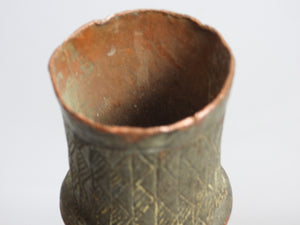 Old Handcrafted Copper Funnel