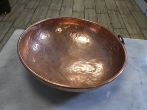 Hand Hammered Round Copper Bowl