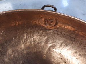 Hand Hammered Round Copper Bowl