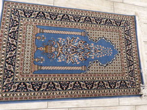 Blue Turkish Machinemade Rug 80x130Cm