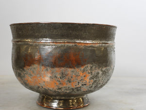 Old copper bowl