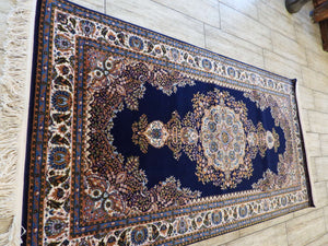 Navy Blue Turkish Machinemade Rug 100x200 Cm