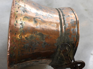 Old Copper Bucket with Iron Handle